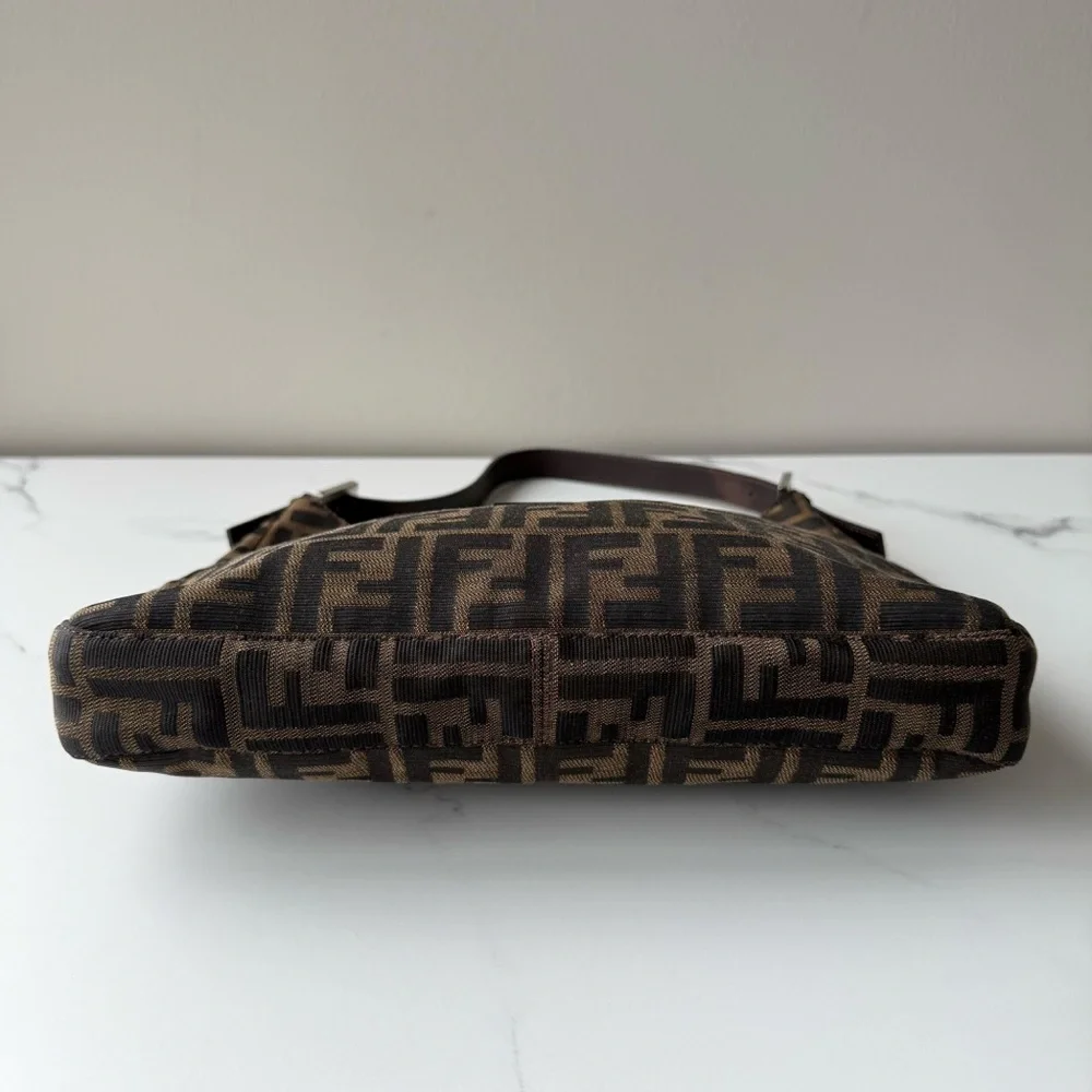 Fendi Black and Brown FF Shoulder Bag - Picture 4 of 6